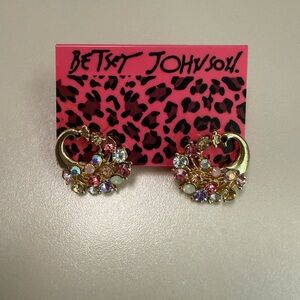 Betsey Johnson Peacock Earrings